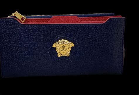 versace card case con catena napp|Versace wallets for women.